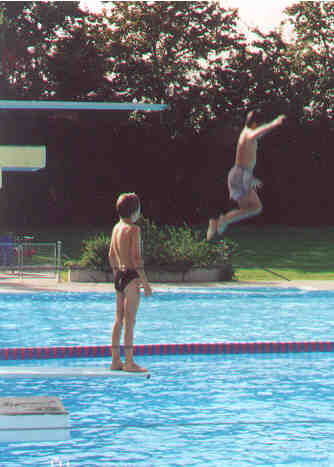 Joshua diving